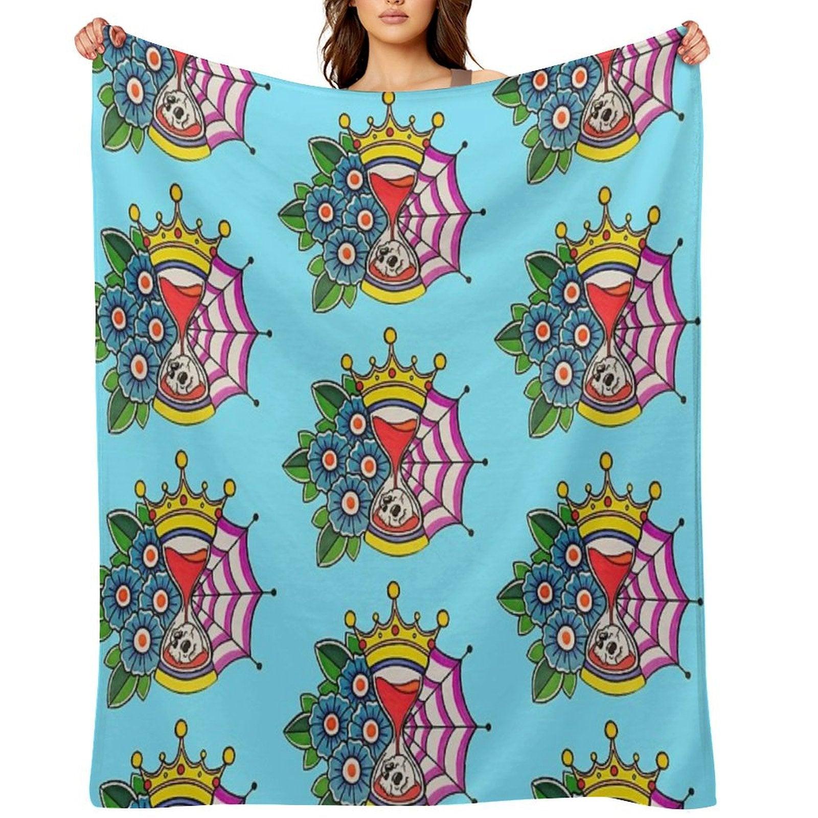 Time Is King Throw Blanket