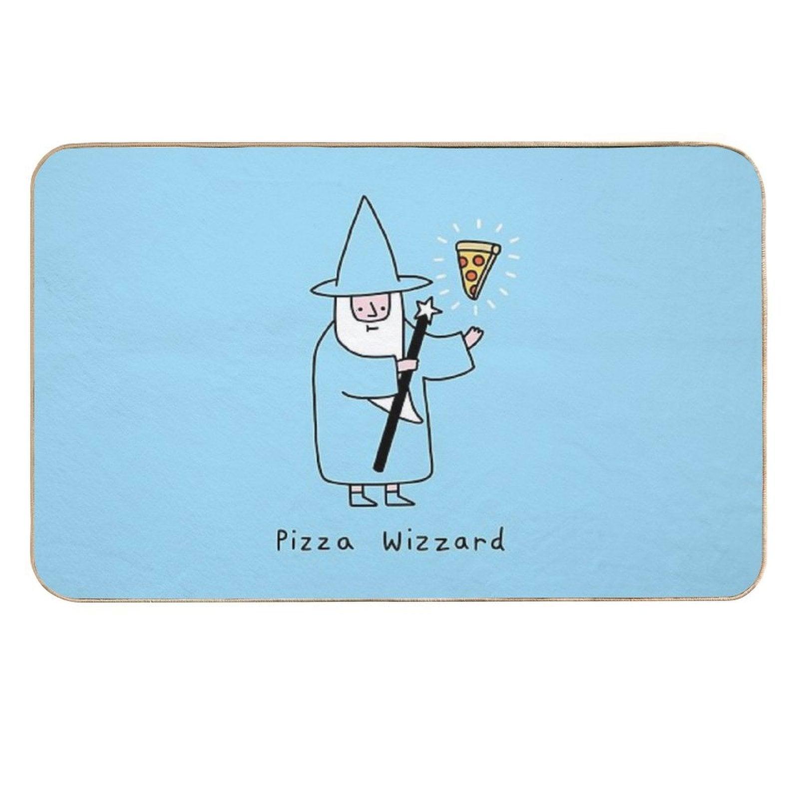 Pizza Wizzard  Rapid-Drying Bath Mat