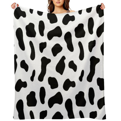 Cow Print Gift-ready Throw Blanket