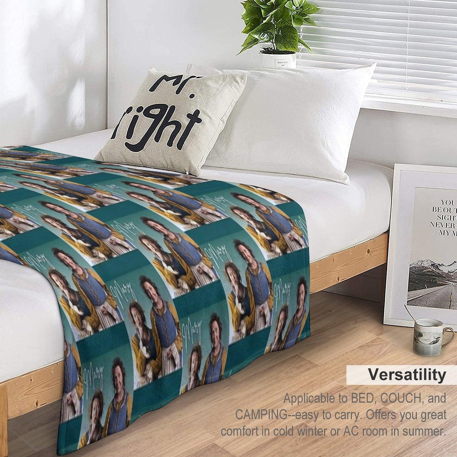 BBC Ghosts Mary Retro Tee Throw Blanket