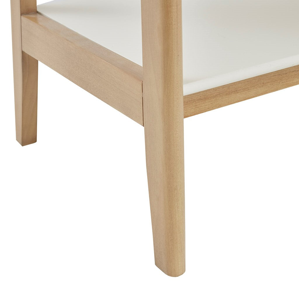 Parker Off-White/Natural Shelf Bookcase by Madison Park - Gifts for You 'n Me