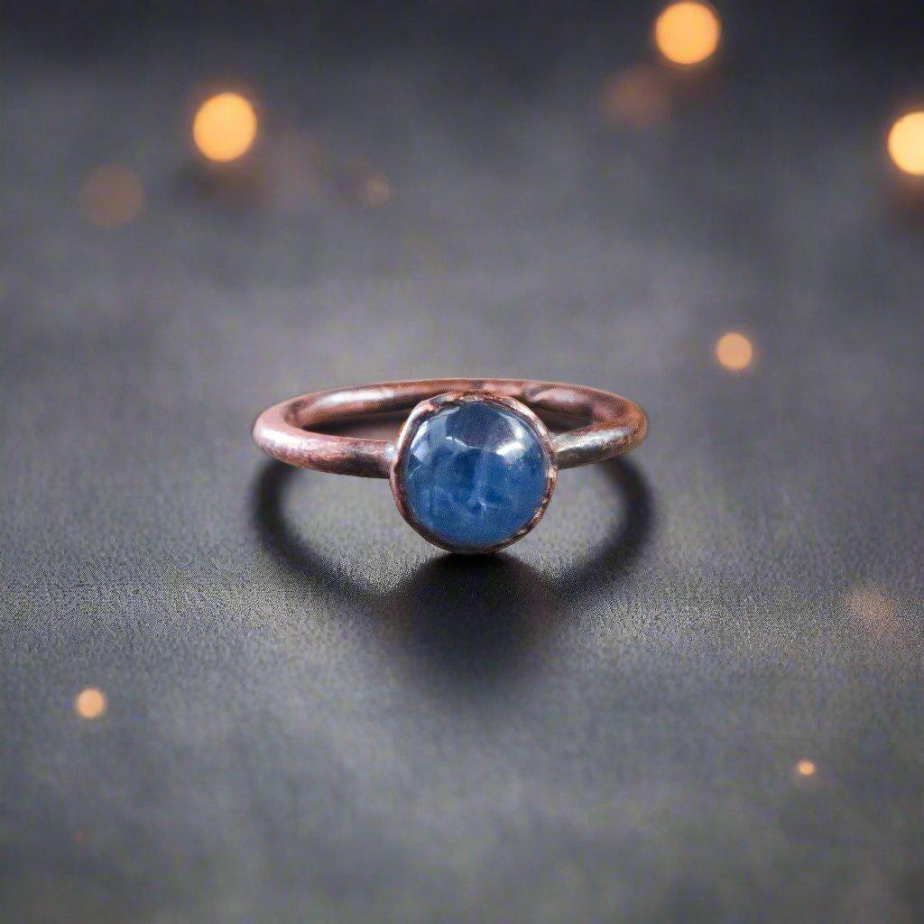Handcrafted Copper Kyanite Ring Inner Peace | By Blackbird & Sage