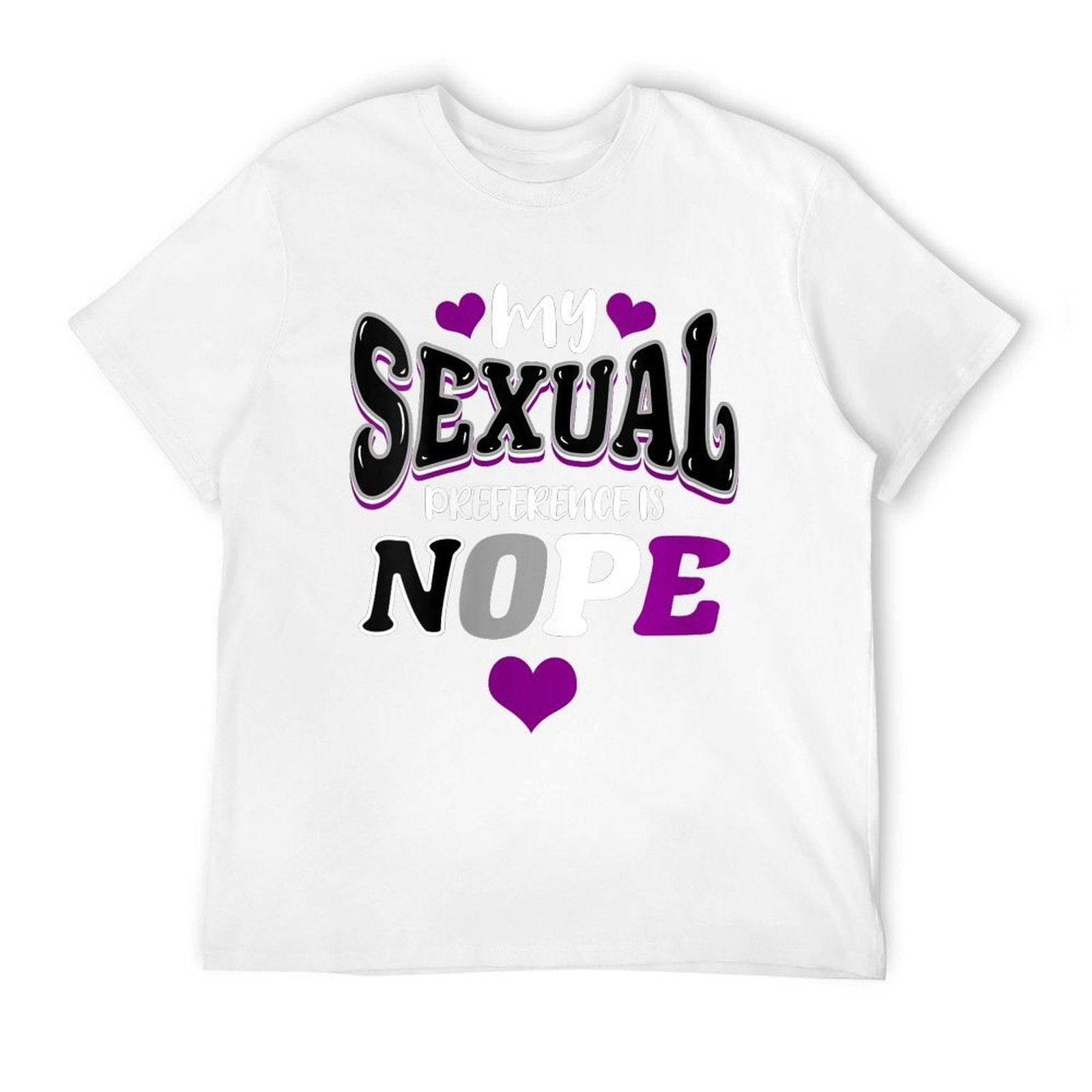 My Sexual Preference Is Nope Asexual Pride  Eco-friendly Material T-Shirt