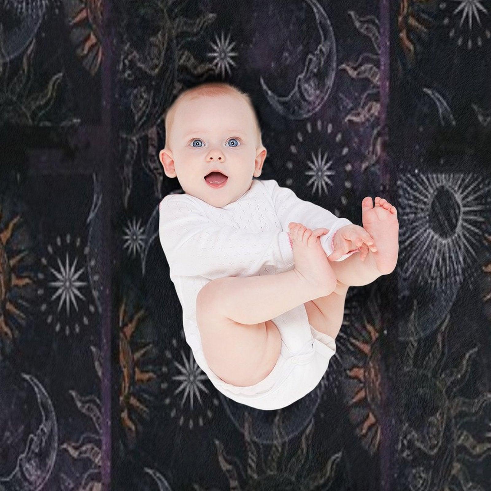 Celestial Whimsigoth 90's Print Throw Blanket