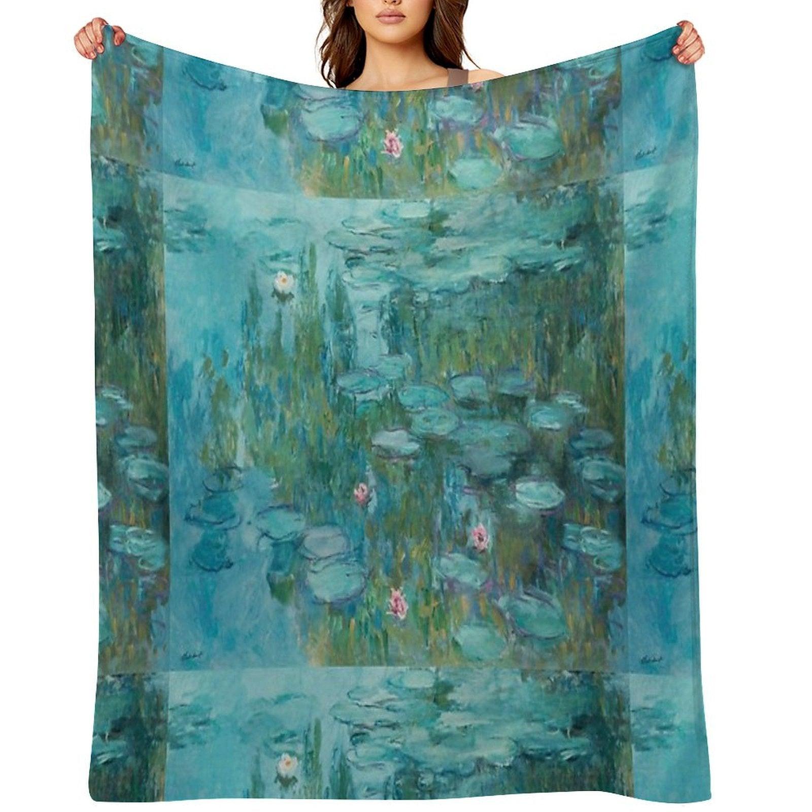 Claude Monet – Nymphéas – Water Lilies Throw Blanket