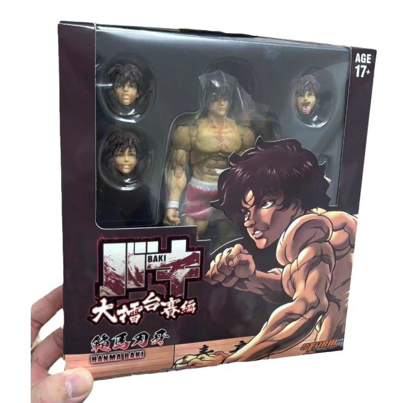 Manga peripheral genius fighting boy Fan Ma Blade Teeth 1/12 joint movable figurine figurine model ornament