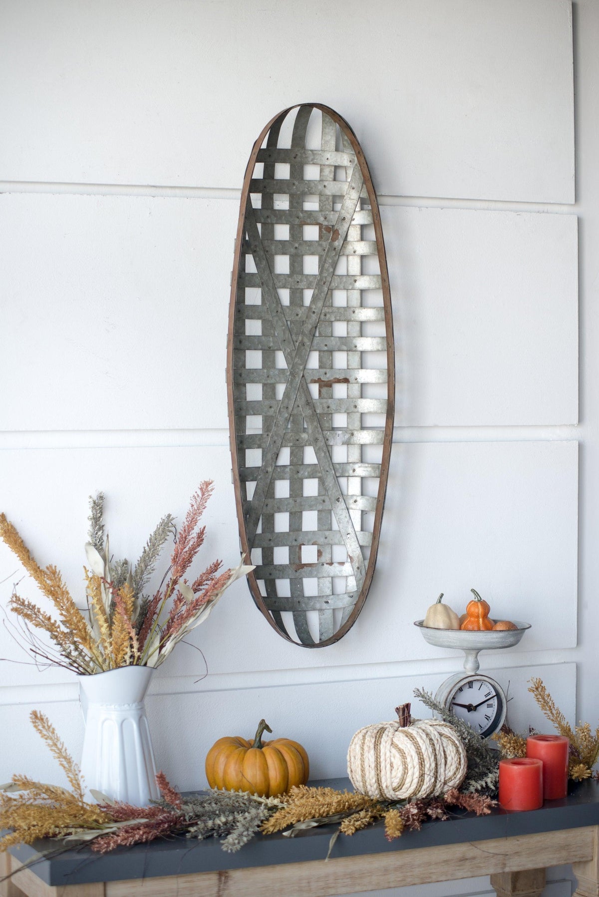 Vintage Silver Snowshoe Wall Art