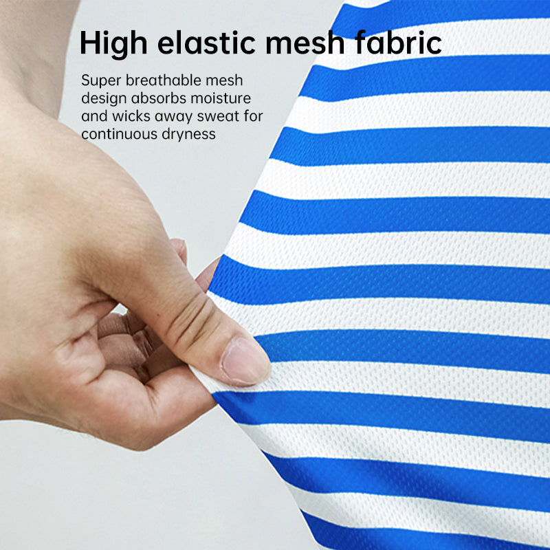 Russian Paratrooper Short-Sleeved Breton Shirt (Unisex) – Quick-Dry, Breathable, Sweat-Wicking