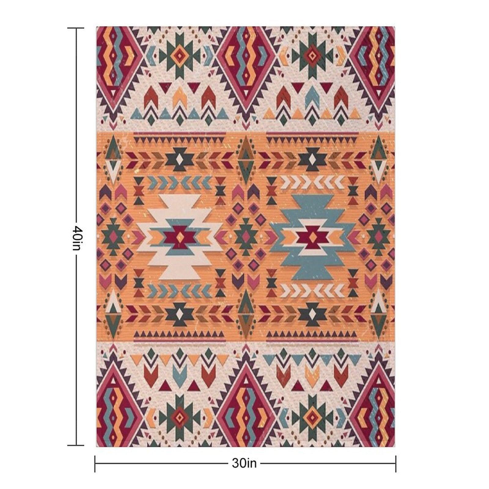Navajo Design Throw Blanket