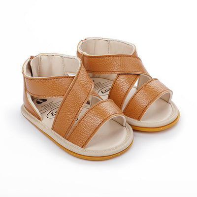 Baby Boy Summer Sandals Rubber Sole Breathable Toddler Shoes 0-3-6-9-12 Months Shoes