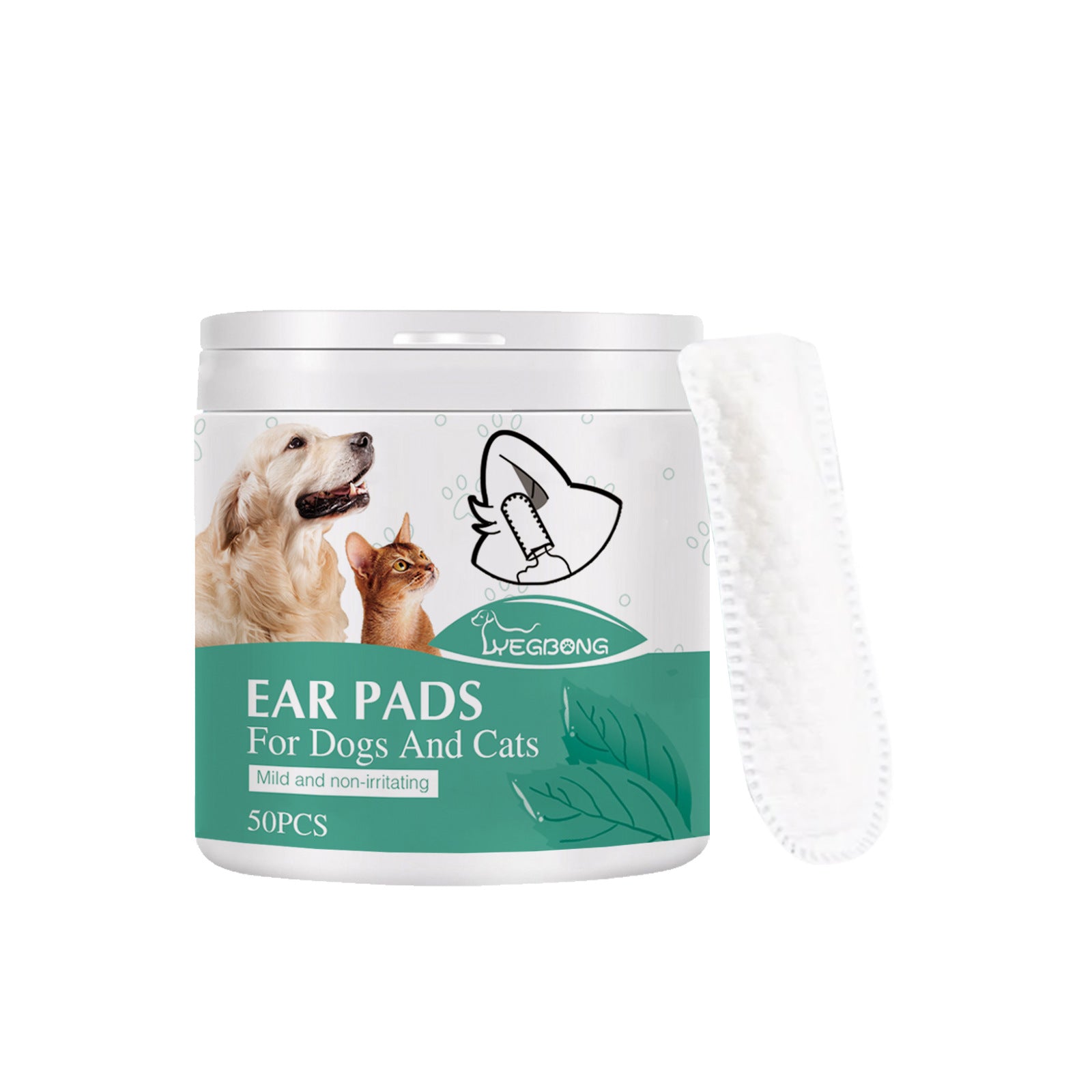 Pet Ear Cleaning Finger Sleeves for Cats and Dogs Ear Mite and Earwax Care Ear Canal Cleaning Finger Sleeves