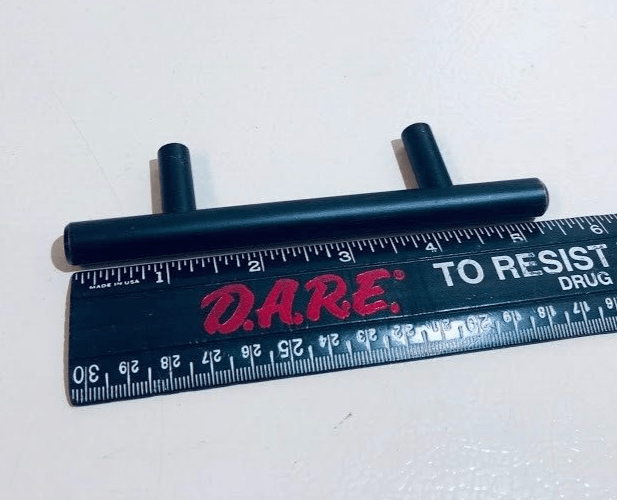 Set of 30 Euro Bar Cabinet Handles, 1/2 in, 3 in Hole Spacing