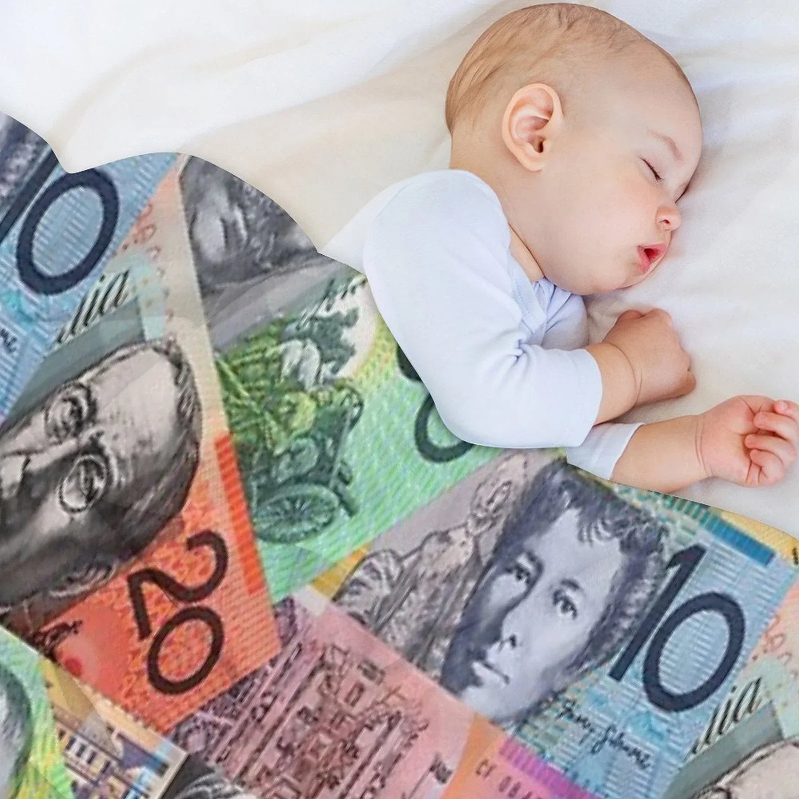 Australian Dollars Throw Blanket