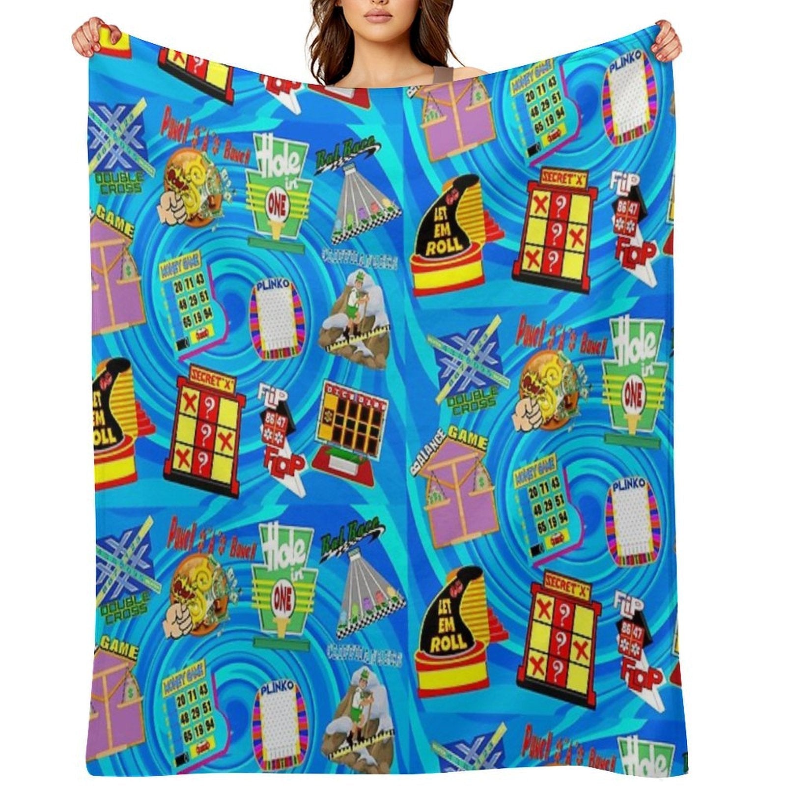 TV Game Show Contestant - TPIR (The Price Is...) Gift-ready Throw Blanket