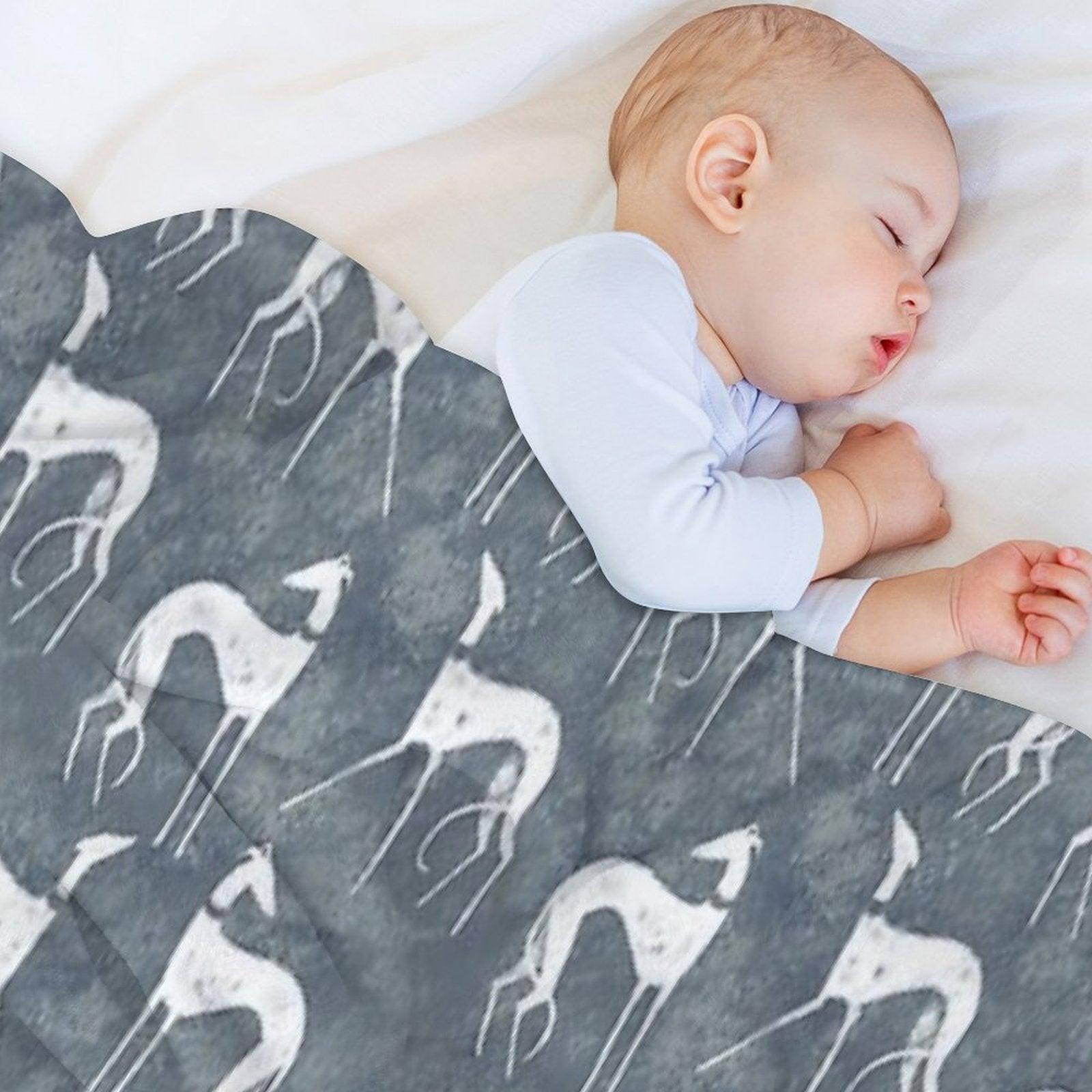 White Galgos Throw Blanket