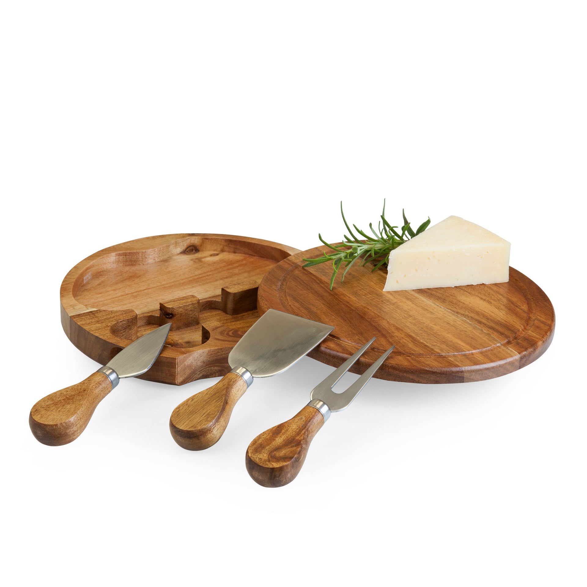 Acacia Brie Cheese Cutting Board & Tools Set Picnic Time Family of Brands