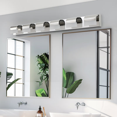 Modern Bathroom Vanity Lighting 6-Light LED Vanity Lights Over Mirror Bath Wall Lighting