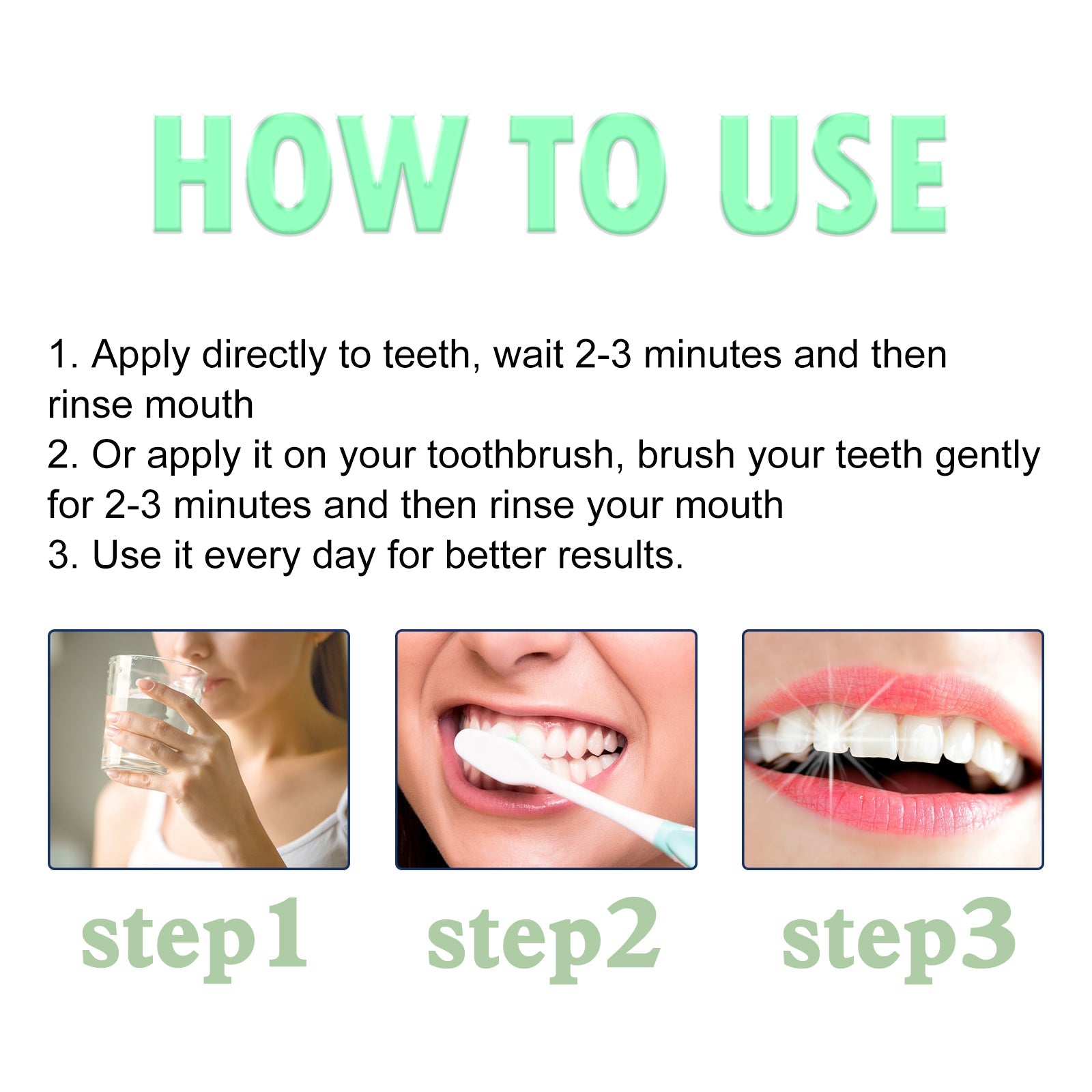 Teeth Whitening Serum, Whitening Teeth Yellow Stain Removal Gum Cleaning Serum