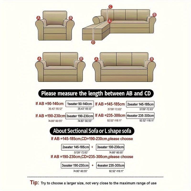 Premium Stretch Gray Couch Cover | Durable, Non-Slip & Versatile