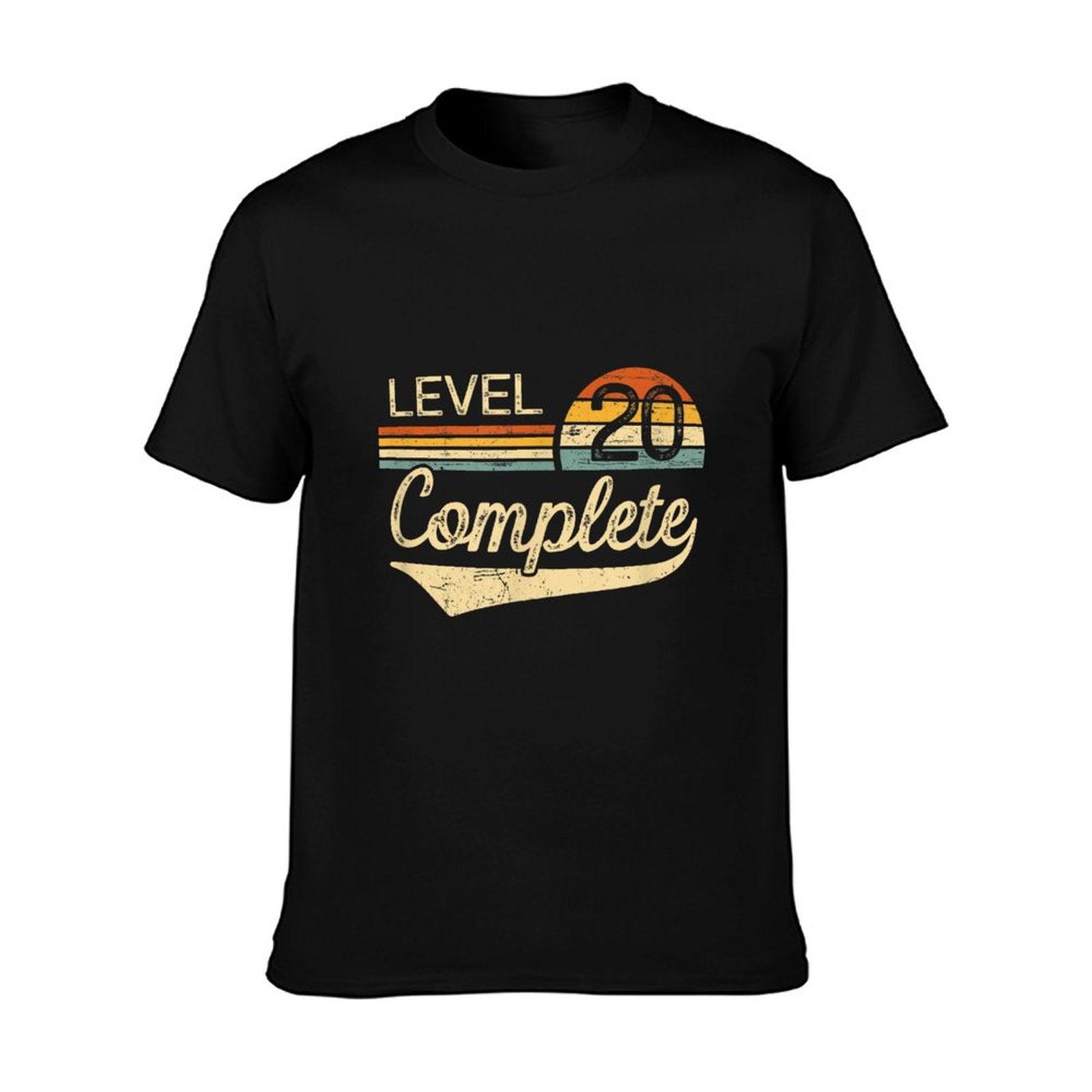 Level 20 Complete Vintage 20th Wedding Anniversary T-Shirt