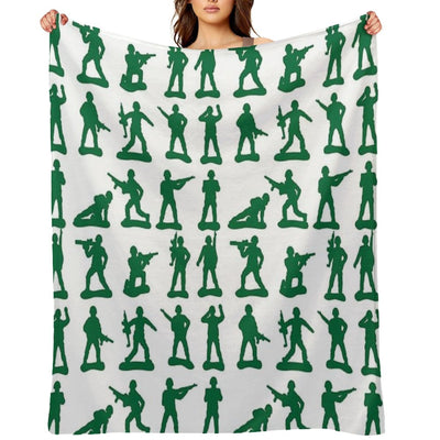 Army Man Graphics Premium Throw Blanket