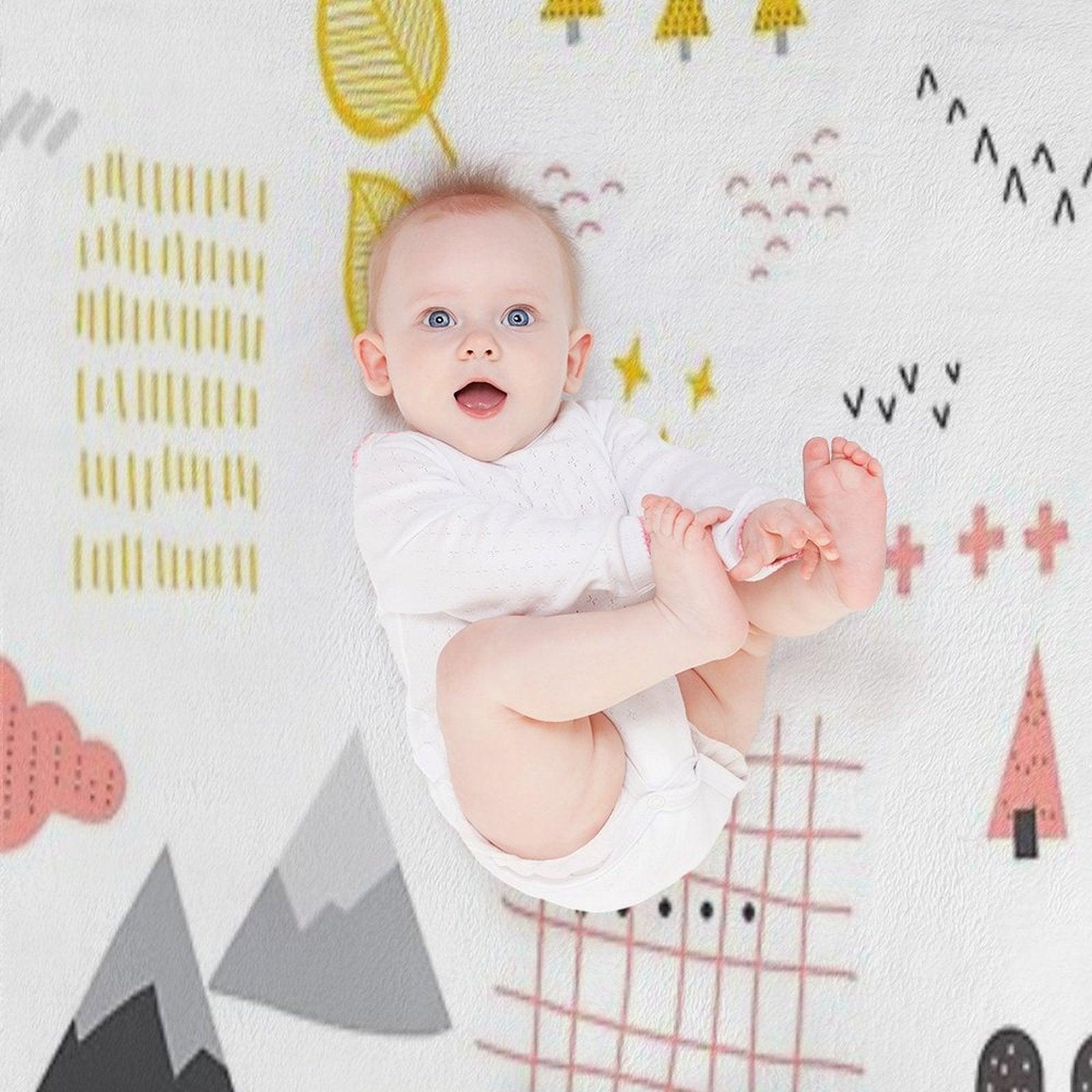 Scandinavian Landscape Throw Blanket
