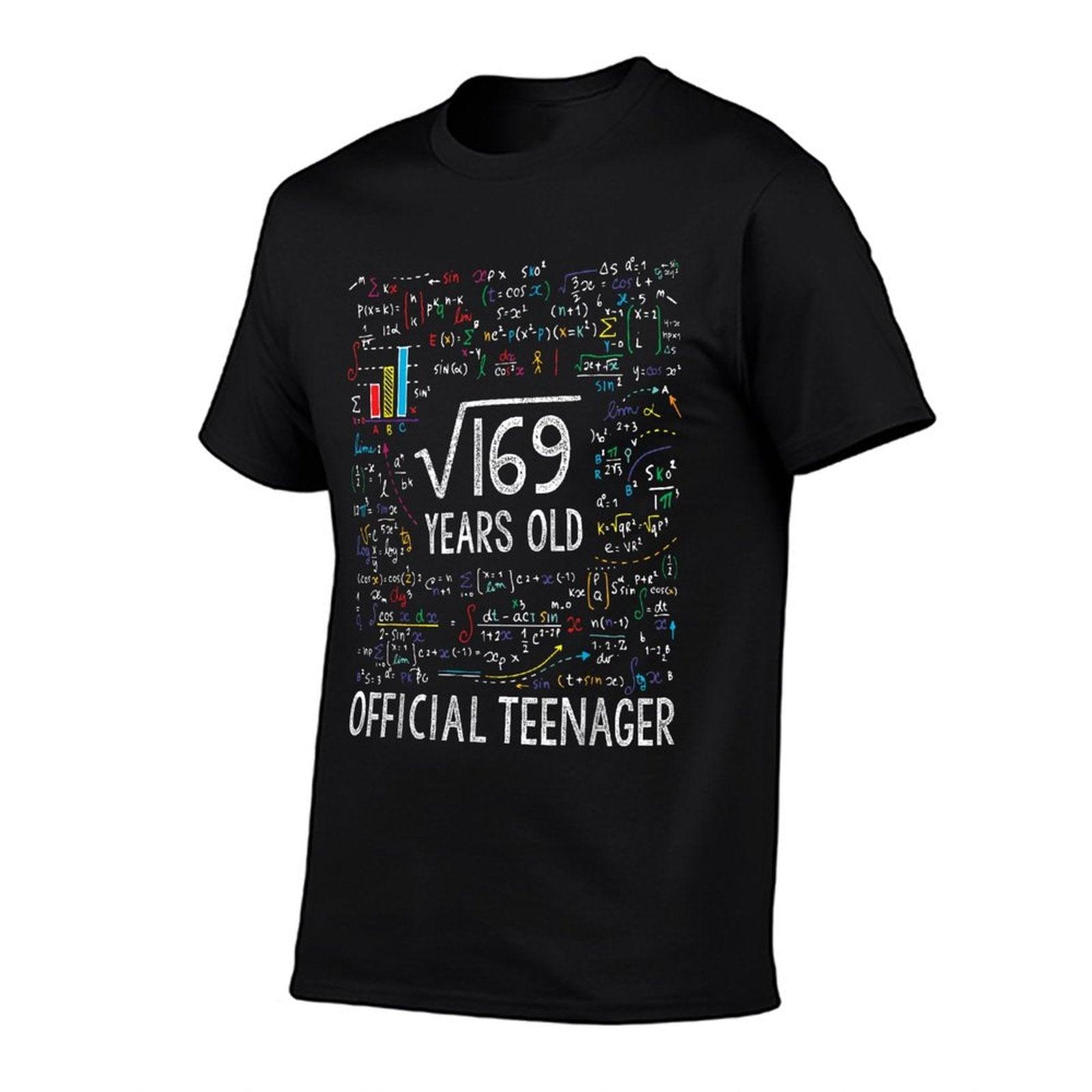 Square Root Of 169 13 Years Old Officialnager Birthday T-Shirt