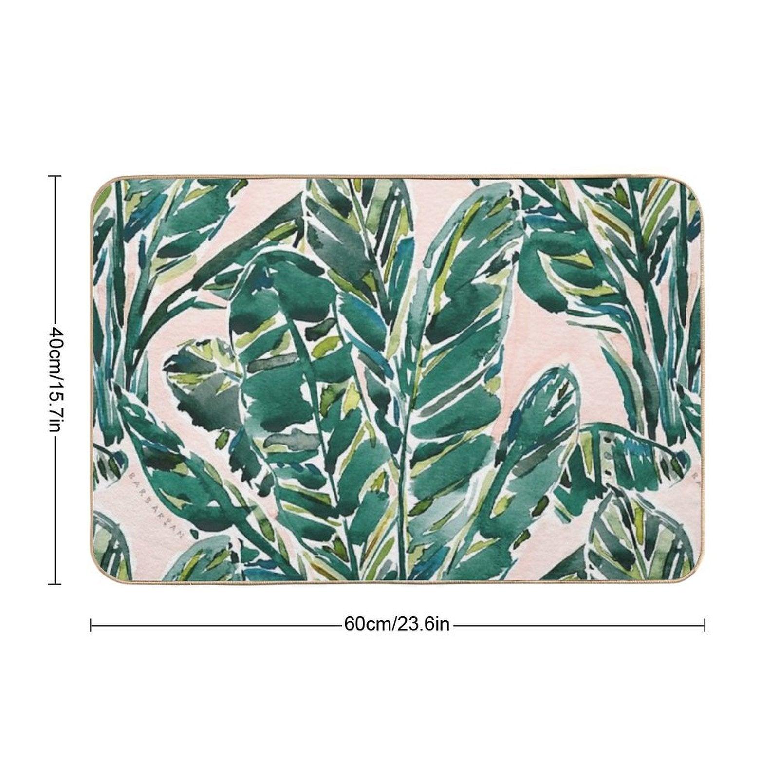 BIG FEELINGS BANANA LEAF TROPICAL  Anti-Trip Bath Mat