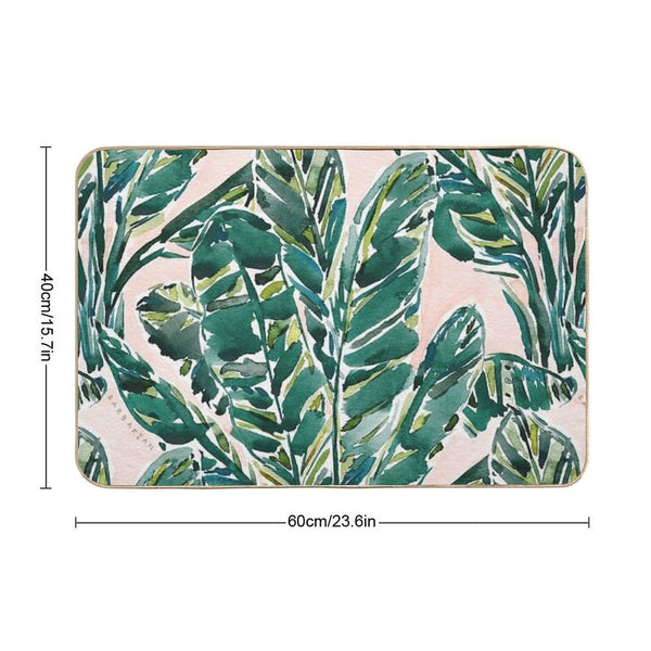 BIG FEELINGS BANANA LEAF TROPICAL  Anti-Trip Bath Mat