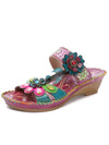 Valery Retro Floral Embossing Slippers