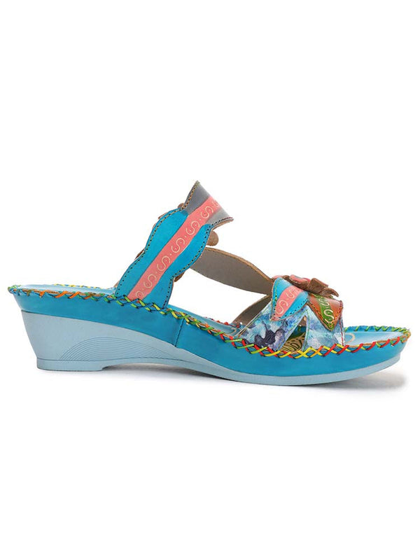 Gwen Floral Embossing Sandals