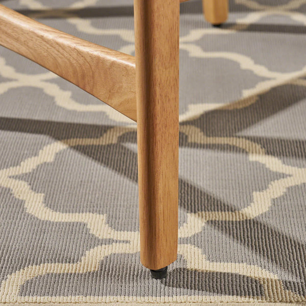 Oak Finish Mid Century Design 24-Inch Counter Stools (Set Of 2) - NH269892 - Gifts for You 'n Me