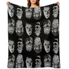 Universal Studios, Monsters, Monster Mash, Dracula, Wolfman, Frankenstein, Creature Throw Blanket