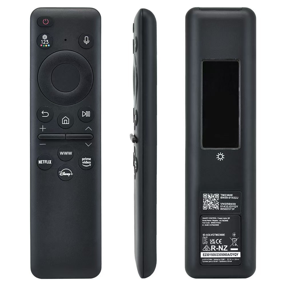 Samsung Solar Bluetooth Voice TV Remote Control BN59-01385A Upgraded Premium Version