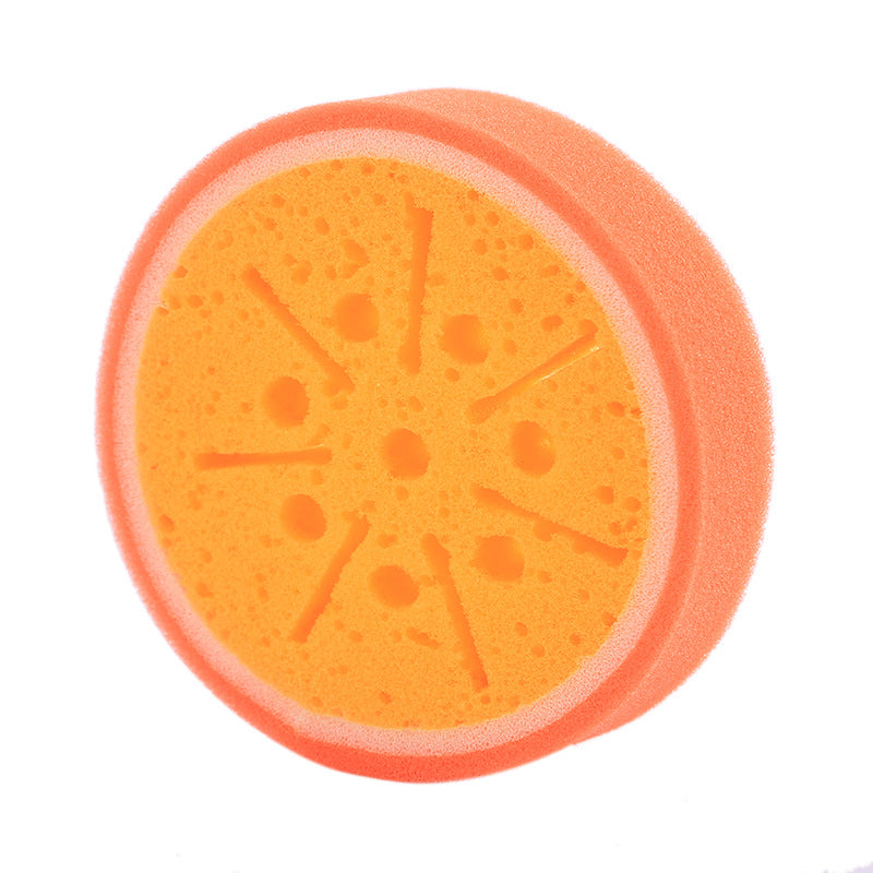 Fruit Sponge Dish Washing Brush Non-Stick Oil Kitchen Compressed Sponge Wipe Printing Household Brush Bowl Bath Absorbent Cotton