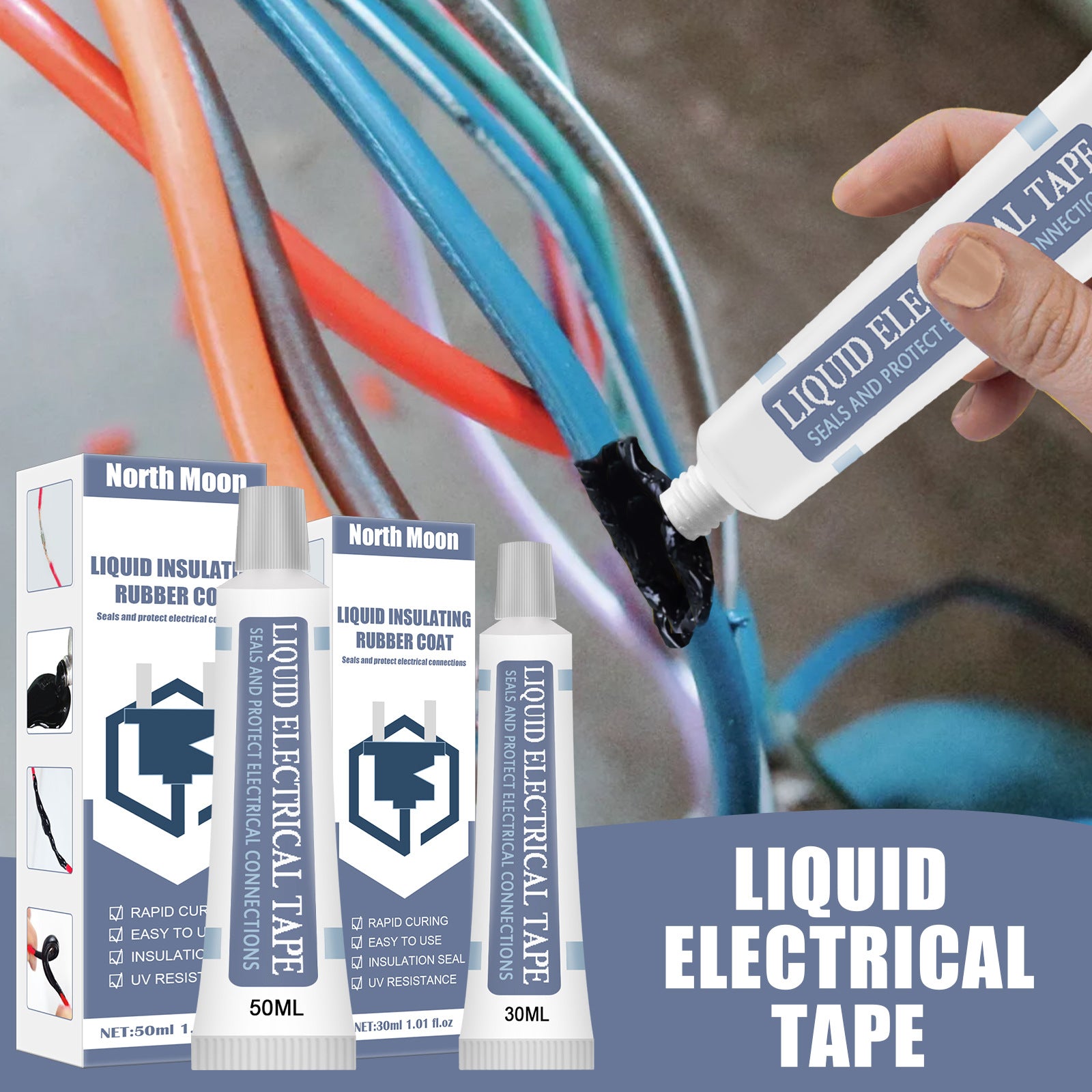 Liquid Insulating Tape Instead Of Heat-Receiving Tube Circuit Board Waterproof Bonding Flame Retardant High Temperature Resistant Battery Sealant