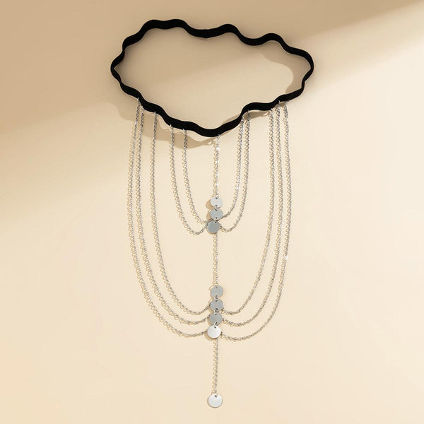 Pure desire butterfly tassel leg chain female sweet cool multi-layer chain star shaped leg ring sexy thigh chain