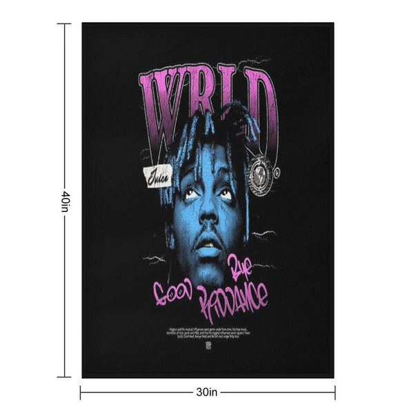 Juice WRLD Halftone Throw Blanket