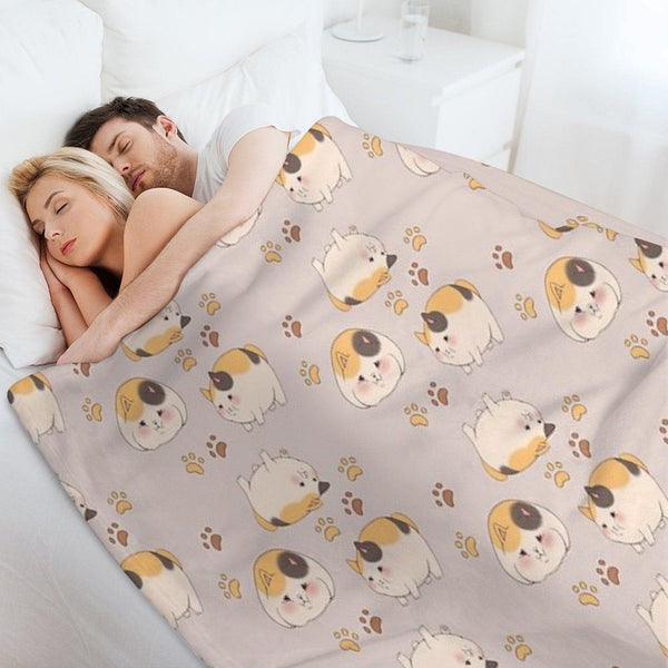 FFXIV - Fat Cats Throw Blanket