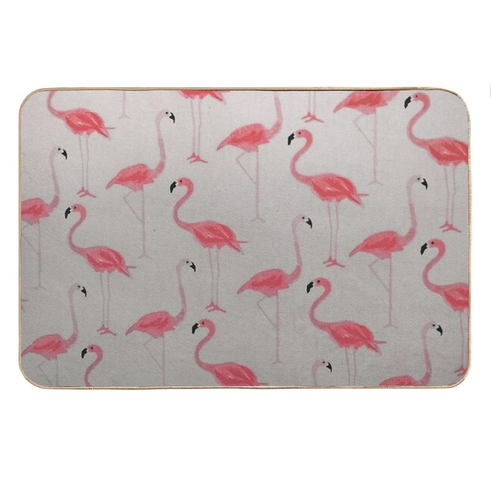 Flamingos Best Friends Bath Mat