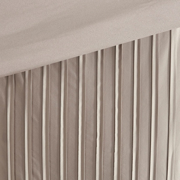 Trinity 7 Piece Polyester Charmeuse Comforter Set - Traupe