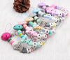 Modern Handmade Personalized Name Baby Pacifier Clips Silicone Pacifier Chain Wood Pacifier Holders For Pacifier For Baby Kids