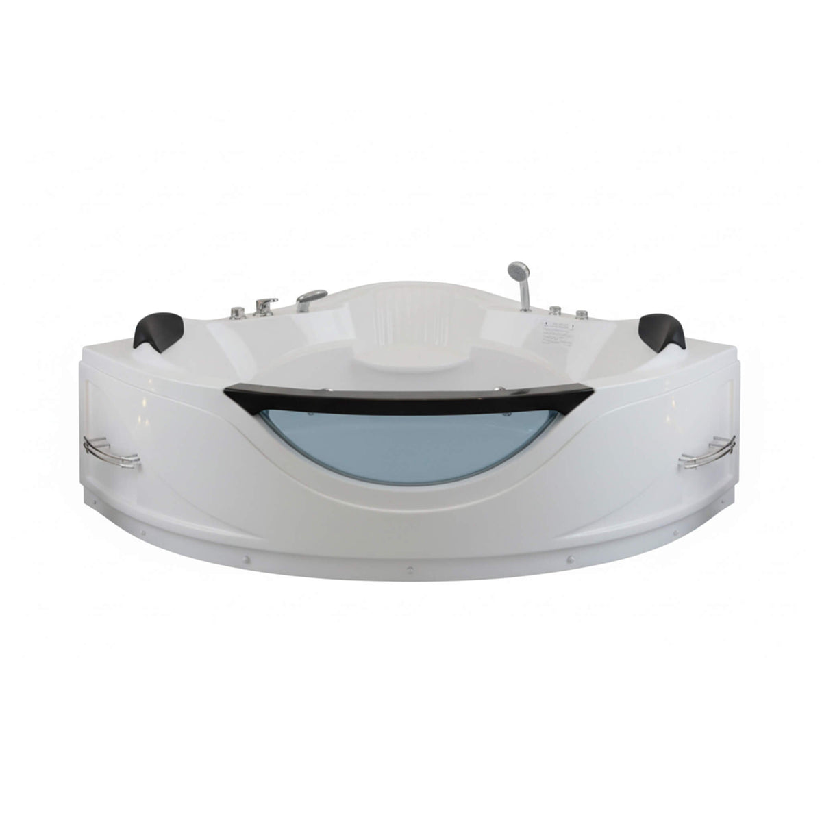 Celestia 59-Inch 2-Person Luxury Corner Whirlpool Jetted Bathtub (SAK97310)