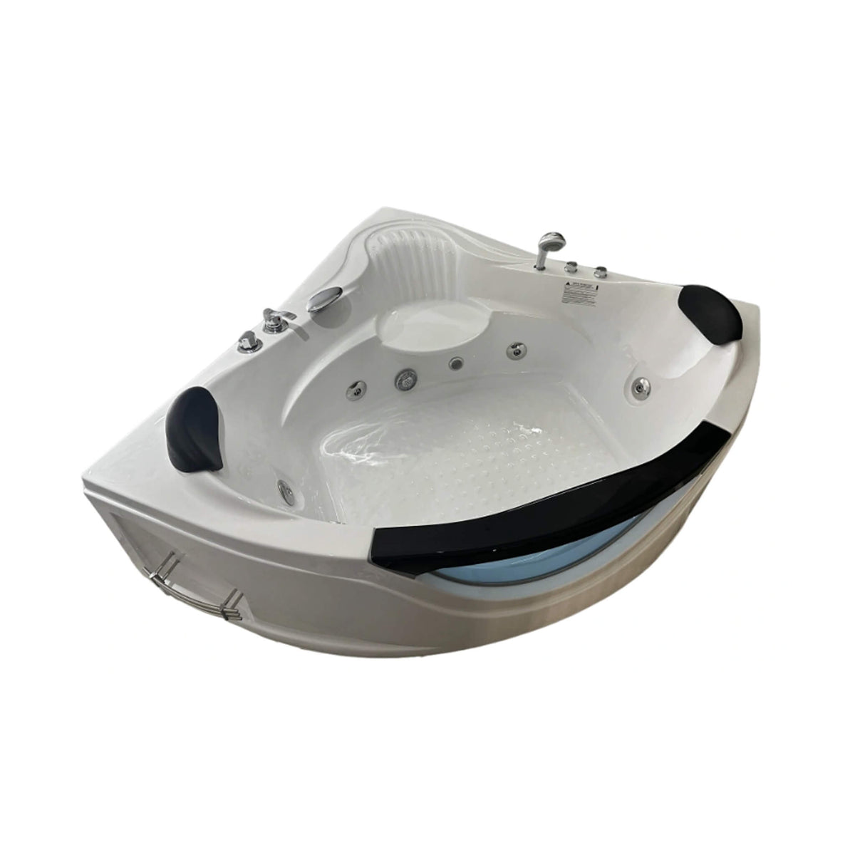 Celestia 59-Inch 2-Person Luxury Corner Whirlpool Jetted Bathtub (SAK97310)