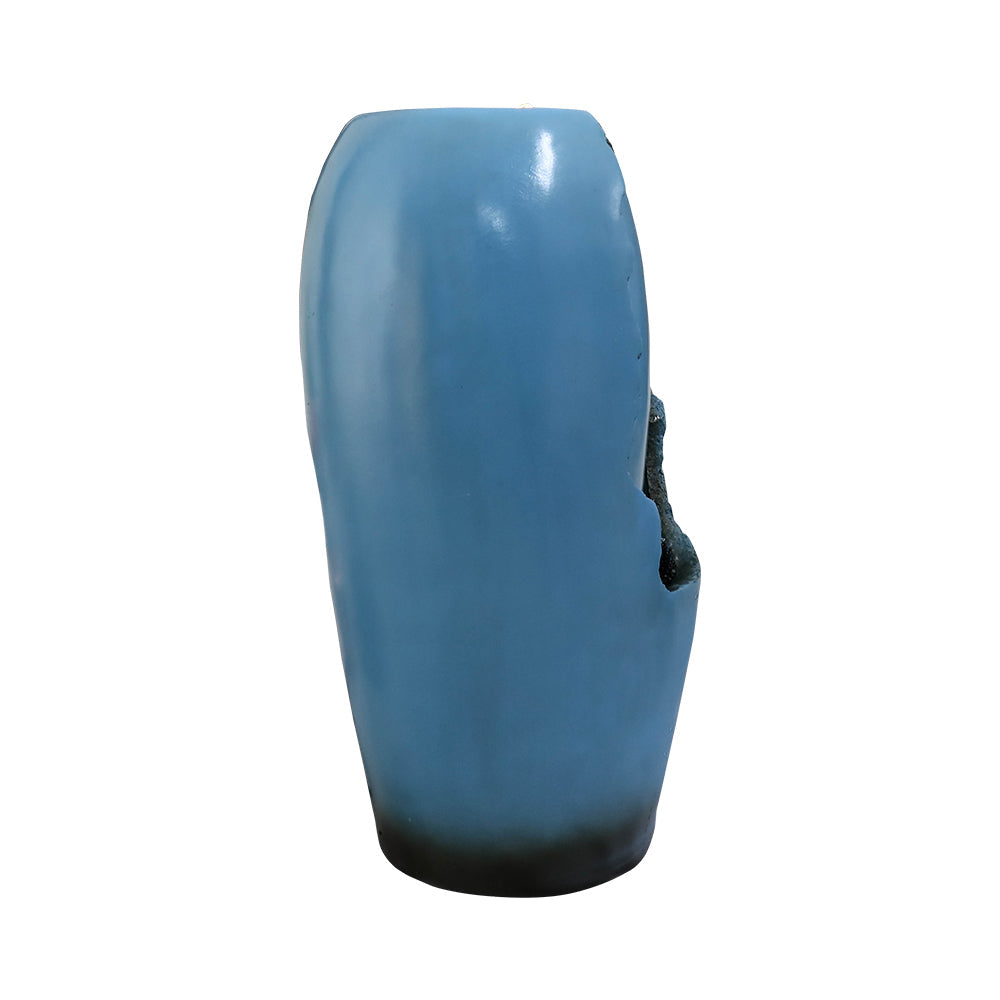 Resin Blue Vase Water Fountain Tabletop with LED