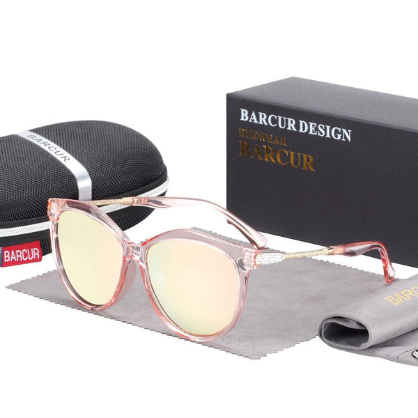 Polarized Cat Eye Sunglasses Women Gradient Round Sun glasses for Women oculos lunette de soleil femme