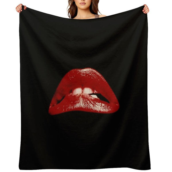 Rocky Horror Picture Show Lips Wrinkle-free Throw Blanket