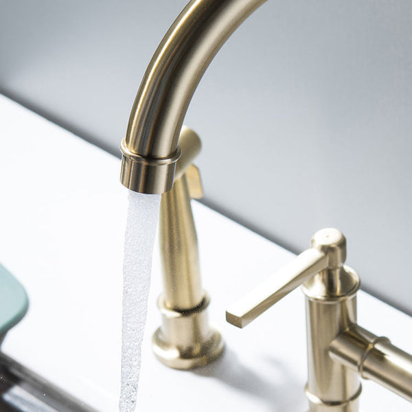 European Style Full Brass Golden Basin Faucet