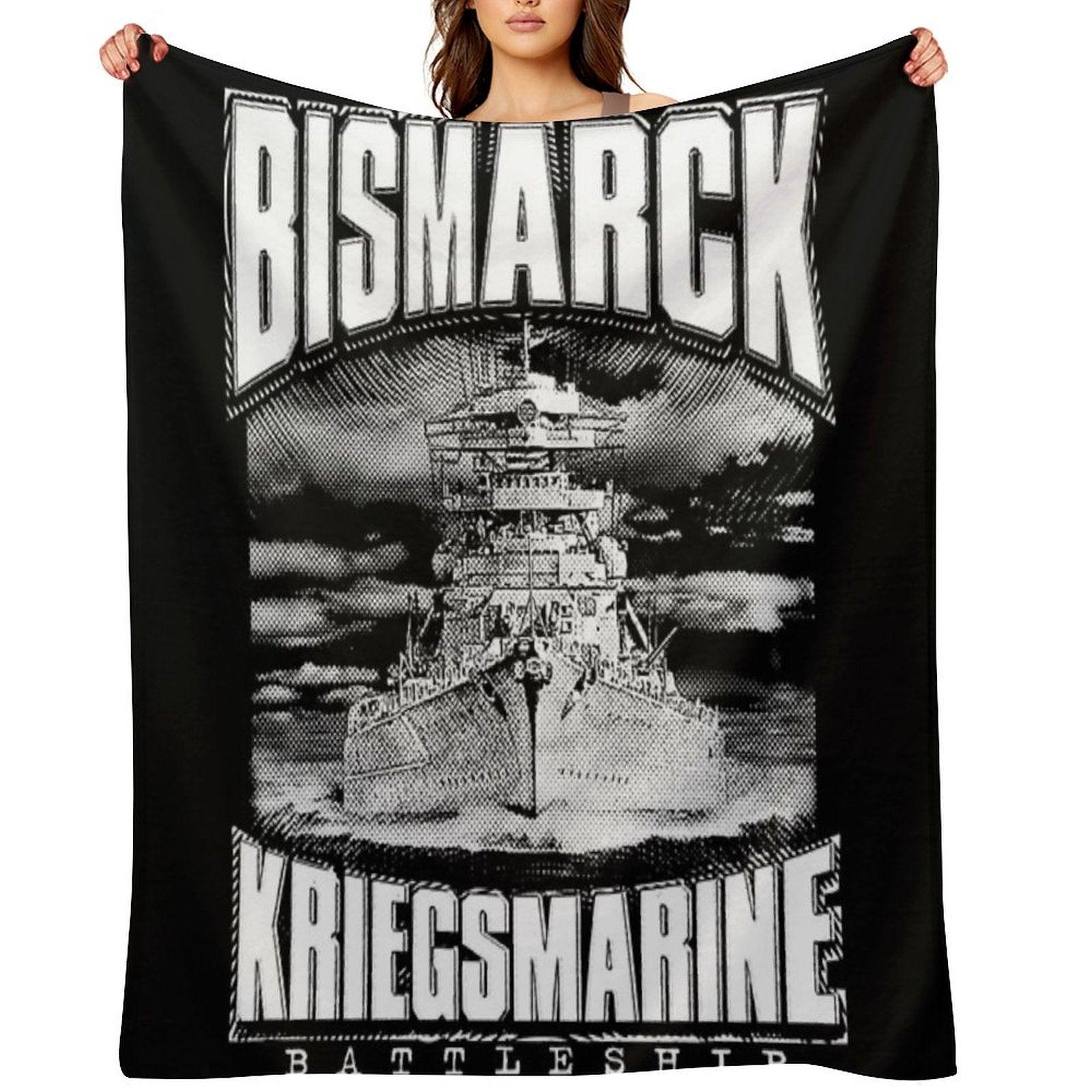 Battleship Bismarck Throw Blanket