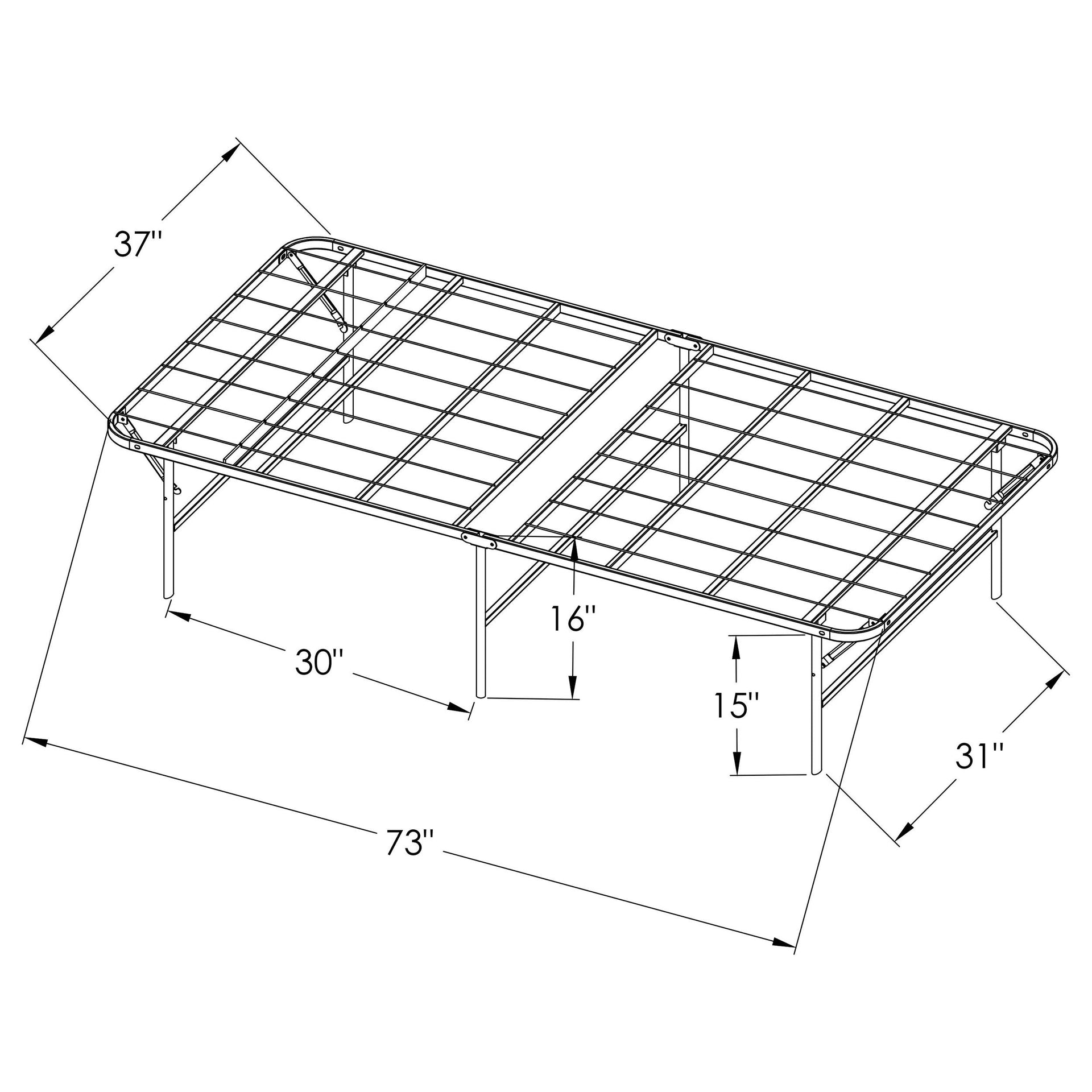 Black Twin Platform Bed